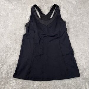 Lululemon Turbo Tank Top Womens Size 8 Black‎ Shelf Bra Athletic Workout Yoga